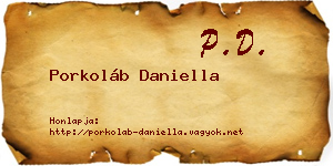 Porkoláb Daniella névjegykártya